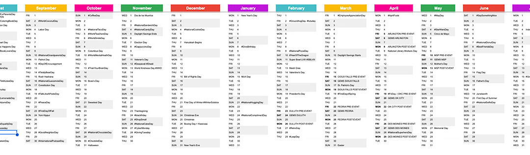 How To Plan Out Social Content For The Entire Year